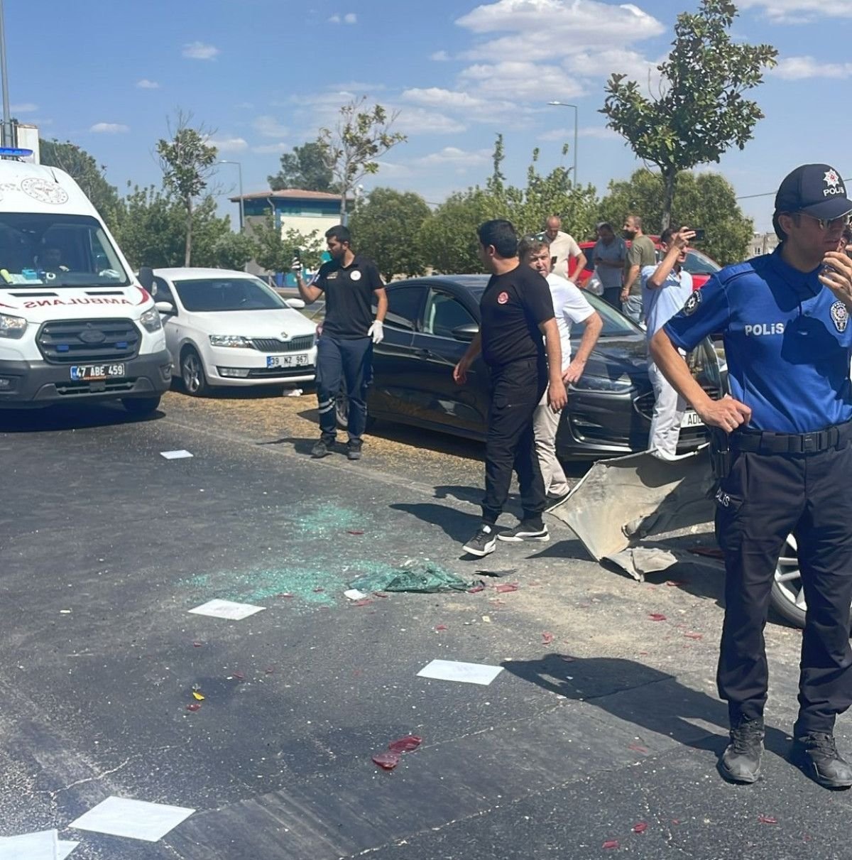 Mardin'in Artuklu İlçesinde Çok Sayıda Aracın Karıştığı Kaza